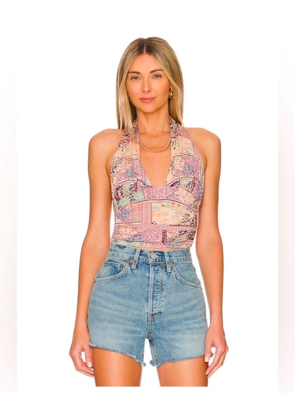 Free People Heather Halter Top -Medium